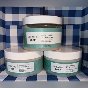Lot of (3) Bath & Body Works Breathe Deep Aroma Eucalyptus Lavender